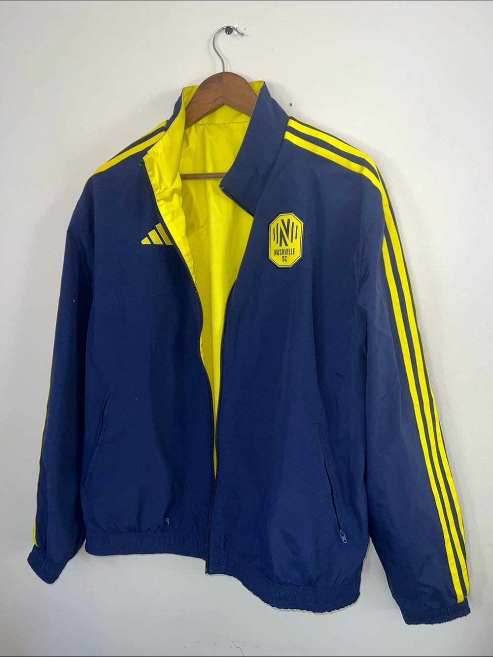 Nashville SC Navy & Yellow Men's Reversible Track Jacket NSC